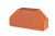 12.101107L Кирпич фигурный полнотелый красный Lode JANKA F7 гладкий, 250*120*65 мм