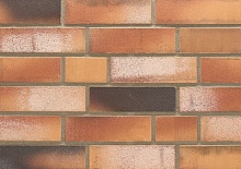  Клинкерная фасадная плитка облицовочная под кирпич Stroeher (Штроер) Kontur WS 492 orange-bunt рельефная, 240*71*12 мм