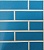Глазурованная клинкерная фасадная плитка под кирпич ABC Hellblau 340 голубая, 240*52*10 мм