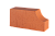 12.101113L Кирпич фигурный полнотелый красный Lode JANKA F13 гладкий, 250*120*65 мм