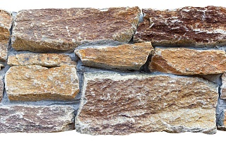 Камень грубый кварцит цветной 550*200*20\40 мм, натуральный камень для фасада и интерьера BD